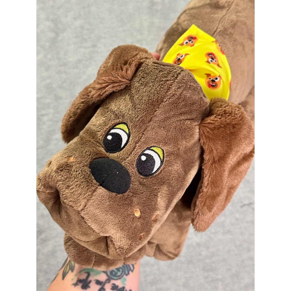 Basic Fun Pound Puppies Maverick Brown Plush Dog Stuffed Animal 2023 17 Inch